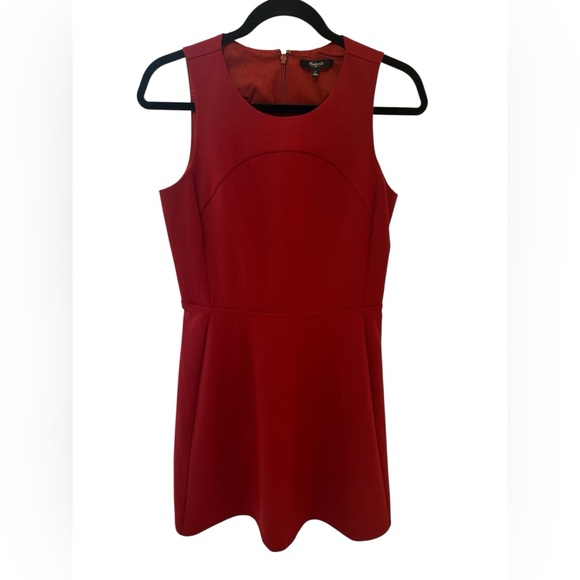 Madewell Dresses & Skirts - Madewell Sleeveless Burgundy Fit-and-Flare Midi Dress